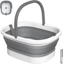 Foot Soaking Tub Collapsible Bucket Foot Bath Soak Tub Foot Basin Foot Soaker W/