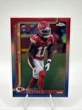 Topps 2025 Chrome Red White Blue Refractor Rookie Jalen Royals #337  Chiefs