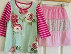 Little Joule UK Floral Striped Shirt NWOT Kule Skirt Lot Rare Girls 8 $88 — photo 1