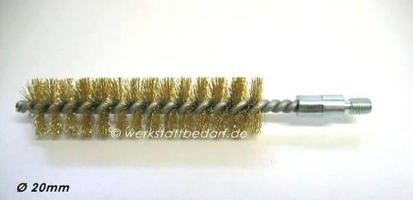 RohrbüRste Mit Gewinde M6, HeizkesselbüRste Messingdraht Ø 20 Mm-image