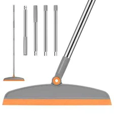 tXXFLOWER Silicone Air Broom Multifunction Broom with Long Handle Adjustable RHI