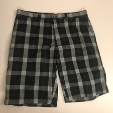 Callaway Plaid Performance Multi-Pocket Golf Shorts Sz 34 10 Inseam