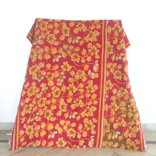 Vintage Kantha Quilt Bedding Throw Bedspread Blanket Gudari Ralli Wholesale 1Pc - Picture 16 of 21
