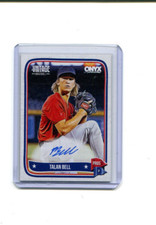 2024 Onyx Vintage Extended Baseball Autographs Talan Bell Blue Ink Auto