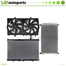 Cooling Fan and Radiator AC Condenser Kit For 2014 2015-2018 Nissan Rogue 2.5L