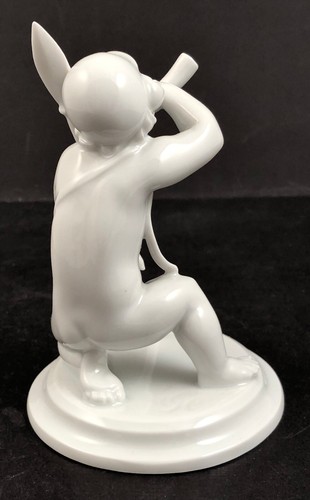 Antique Rosenthal Figure, Warrior Putti, Blanc de Chine, Artist Signed - Picture 3 of 9