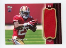 2012  Topps #RJR-LJ LaMichael James Rookie Jumbo Relic RC 49ERS
