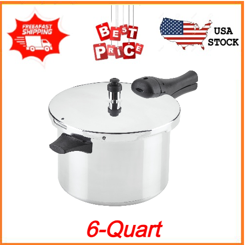 Farberware 6-Quart Aluminum Stovetop Pressure Cooker, 15 PSI