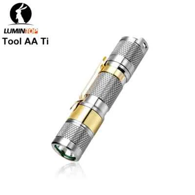 LUMINTOP Titanium Tool AA 2.0 LED Flashlight, 650 Lumens, 14500 Battery Included