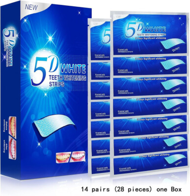 5D Ultra White Bleaching Oral Teeth Whitening Strips Dental Tooth Whitestrips