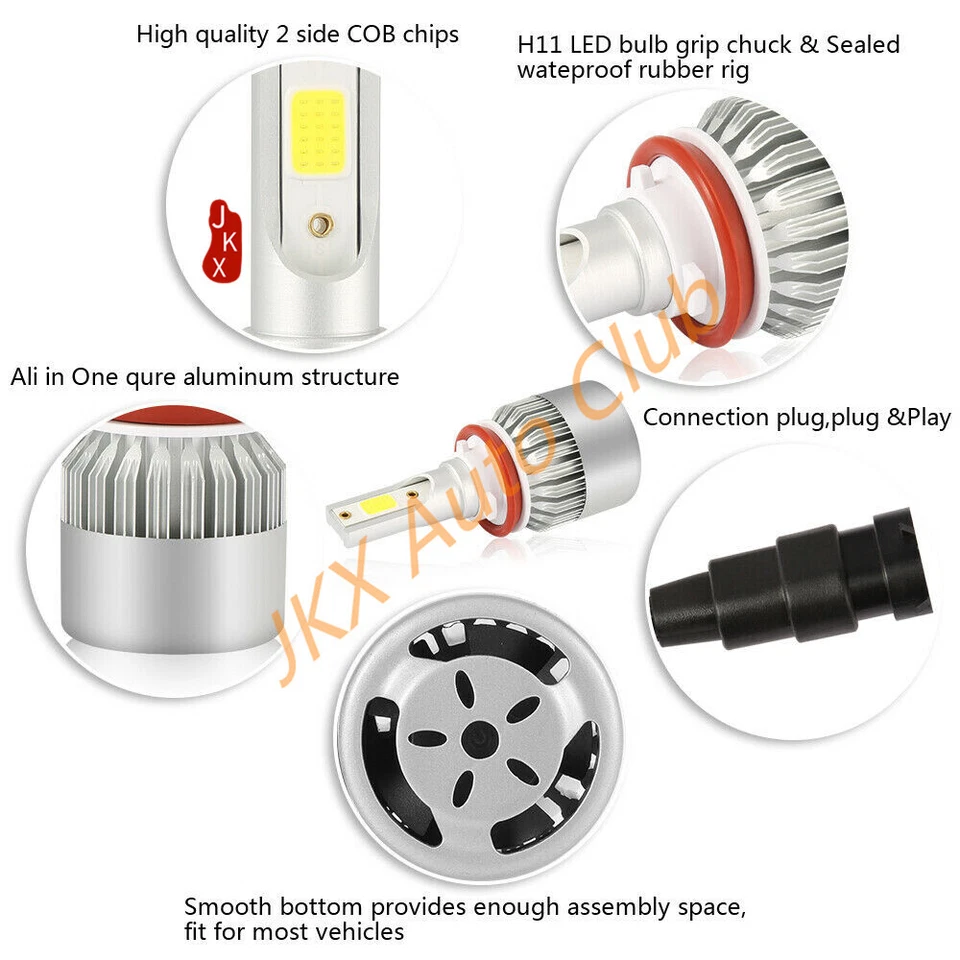 Para NISSAN Caravana URVAN E25 Furgoneta Auto Accesorios n 2 PIEZAS Luz Antiniebla Con Bombilla LED Foto 4 de 4