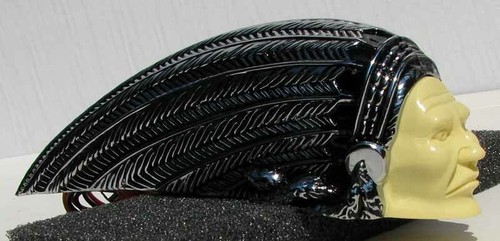 ADORNO GUARDABARROS MOTO INDIAN CHIEF CROMADO ILUMINADO #G491M - Imagen 9 de 13