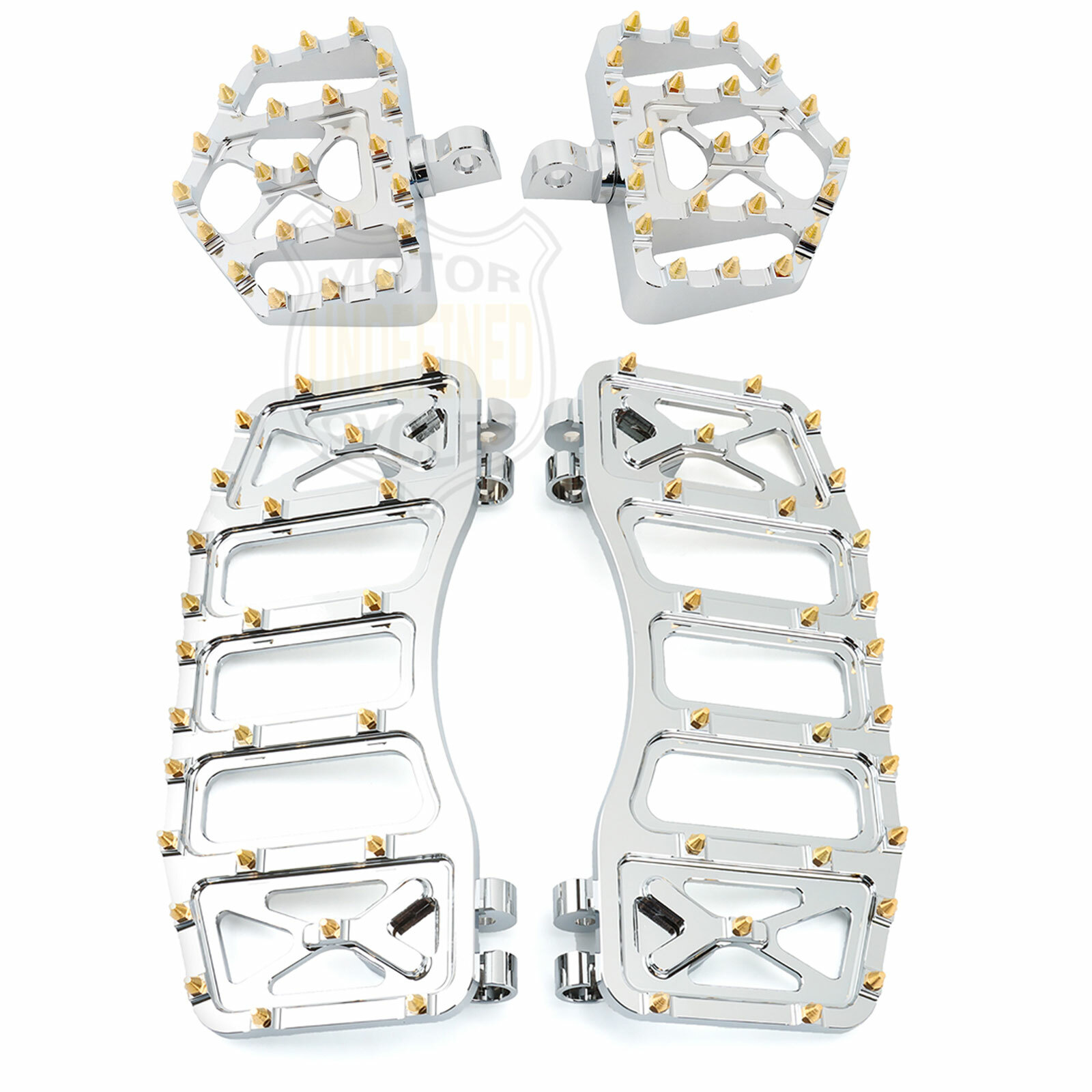 1Pair Motorcycle Black Foot Peg Footrest For Harley Davidson Softail Sportster E - Foto 4