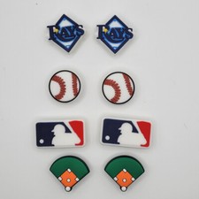 MLB Tampa Bay Rays Baseball Team For Crocs Shoe Charms - 8 Pieces