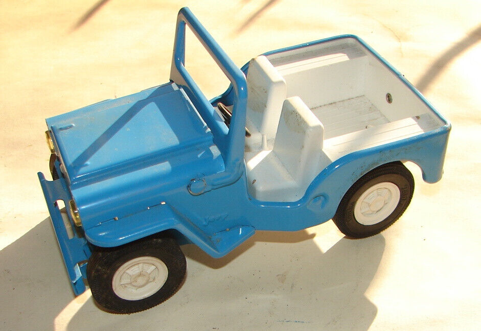 TONKA blue jeep willy's mini  vintage pressed steel 6"    1223