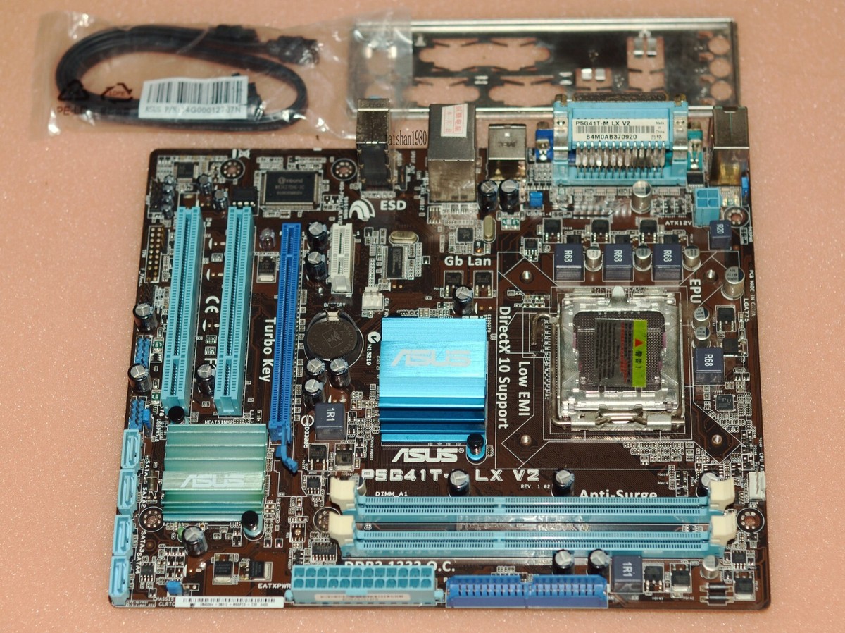 ASUS P5G41T-M LX V2, LGA775 Socket, Intel Motherboard