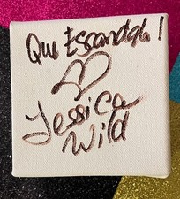JESSICA WILD QUE ESCANDALO! SIGNED Canvas Protect Dolls Rupaul Drag Race Queen