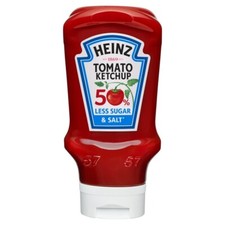 Heinz Tomato Ketchup 50% less Sugar & Salt Pack of 10 x 400ml