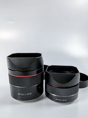 Square Metal Camera Lens Hood w/Cap For SAMYANG AF45mm F1.8/ 35MM