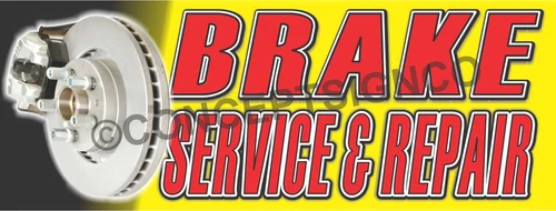 3'x8' BRAKE SERVICE & REPAIR BANNER LARGE Outdoor Sign Car Auto Shop Fix Brakes