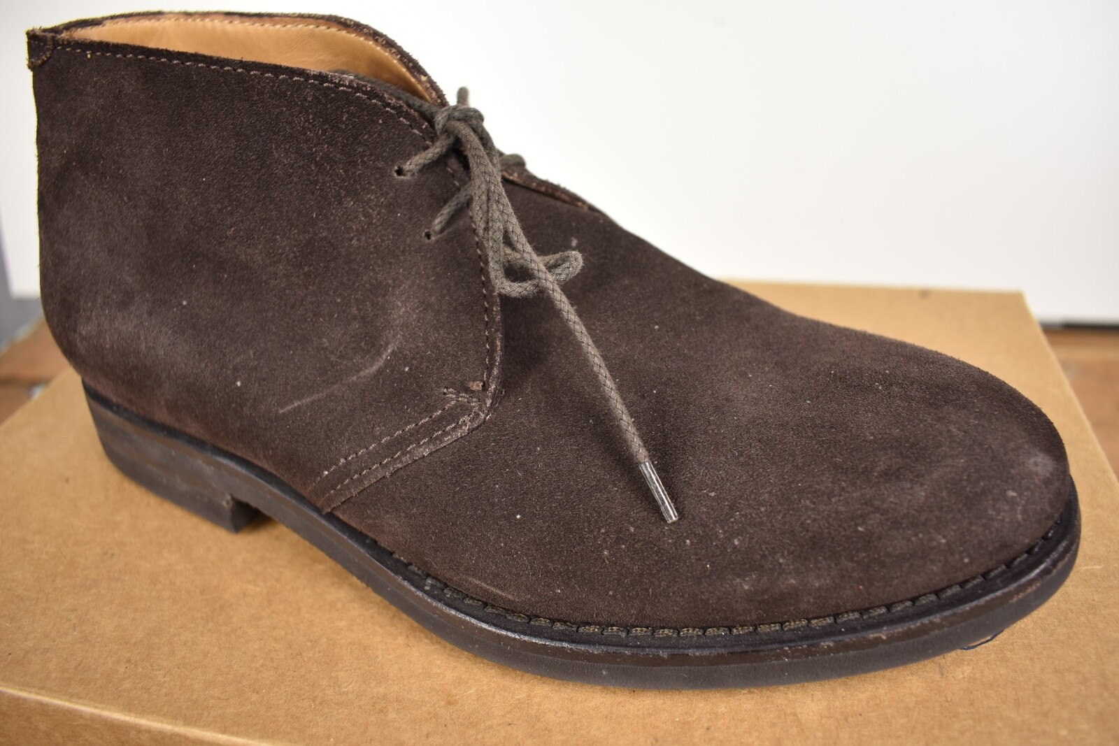 Brunello Cucinelli Solid Brown Suede Plain Toe Ch… - image 8