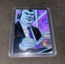 John Madden Football Commentator Custom Hand Made Refractor Holographic Card