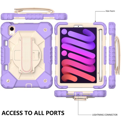 For iPad 10.2 9th 9.7 6th Air4 Pro 11 Mini 6 Hybrid Shockproof Rugged Stand Case - Picture 63 of 117