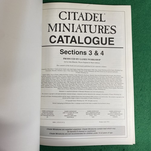 JUEGOS TALLER CITADEL MINIATURAS CATÁLOGOS 3 Y 4 COMPILACIÓN WARHAMMER LIBRO GW - Imagen 7 de 22