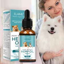 Aceite de cáñamo para mascotas aceite calmante alivio del dolor articular ansiedad artritis estrés perros