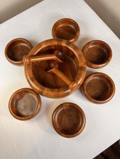 Vintage Digsmed Teak Denmark Salad Or Fruit Bowls Lot Of 7