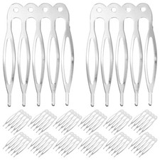 50PCS Hair Side Combs Women Metal Hair Combs Wedding Bridal Hair Barrettes