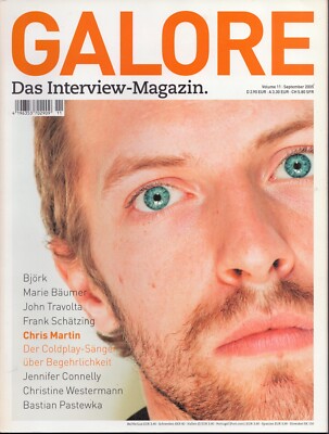 GALORE Chris Martin Coldplay Björk Marie Bäumer John Travolta Bastian Pastewka