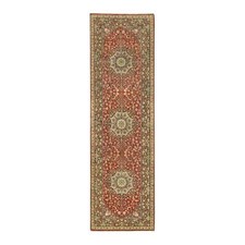 2'6" x 8'3" Rust Red Antiqued Haji Jalili Design Hand Knotted Runner Rug R65733
