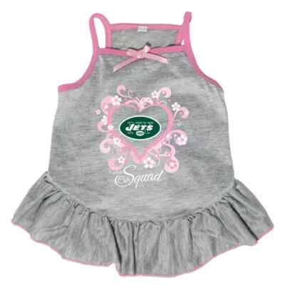 NEW YORK JETS DOG CAT PINK CHEERLEADER DRESS XS SMALL MEDIUM LARGE EXTRA LARGE
