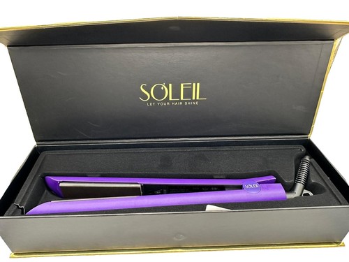 Soleil W2D Wet To Dry Flat Iron Black Professional Chrome Plate