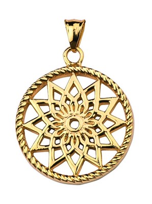 Traumfänger Anhänger Edelstahl Stern gold Größe S TF01SGO 2,5 cm