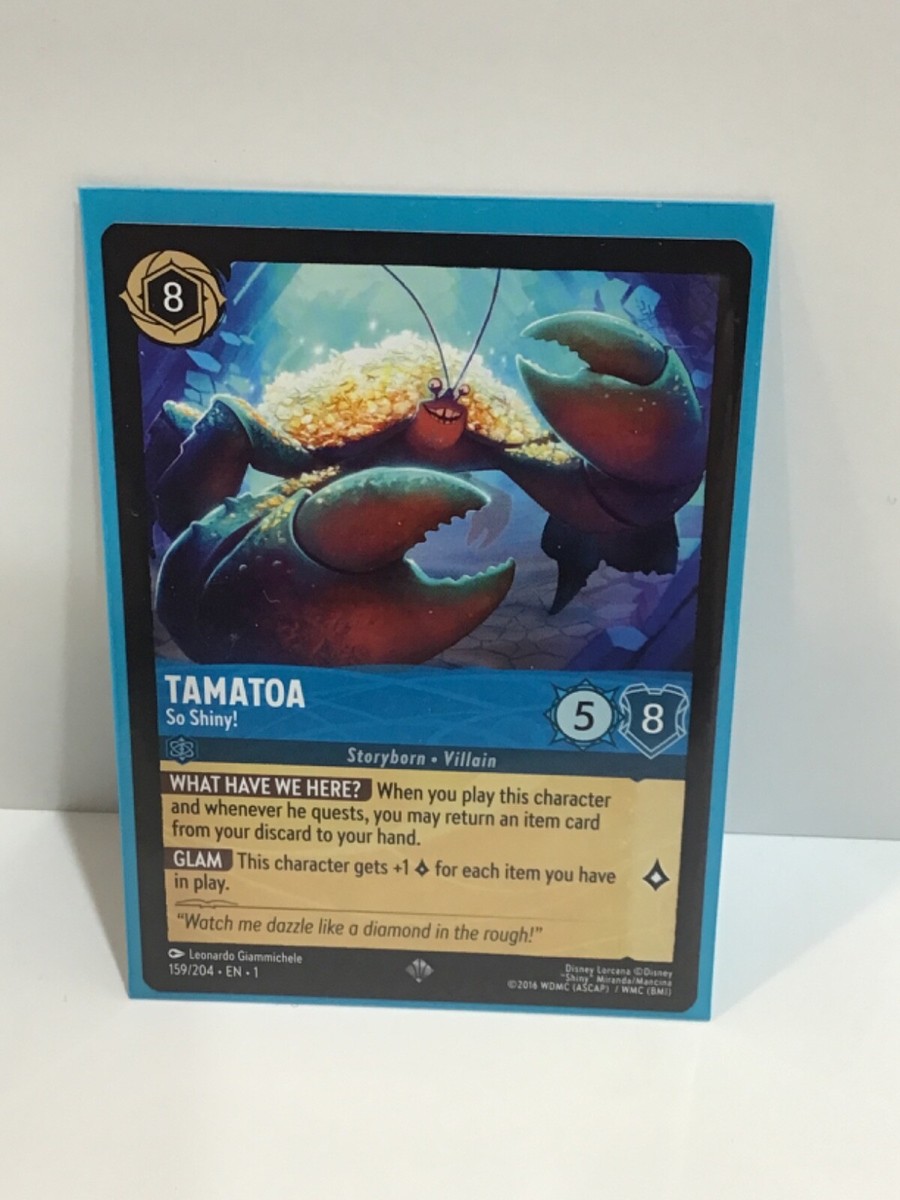 Disney Lorcana TAMATOA 159/204. Mint/NM. Super Rare Pack Fresh