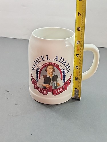 Samuel Adams Boston Lager Ceramic Beer Mug 5.5" Jim Koch - Picture 10 of 10