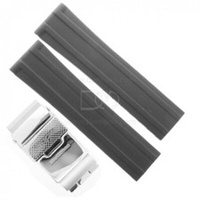 Longines Cuir Noir 22/19 Mm FDA Heritage Legend Diver Avec Déployant