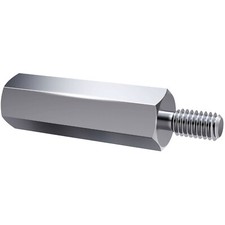 Galvanized Steel Spacer Axxatronic IA-ST-4-7-25 DIN 76 M4x9mm M4x8mm