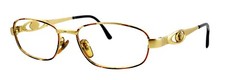 Vintage VERSACE S80 58M 53mm Gold Medusa Eyeglasses Frames Only Italy Unisex