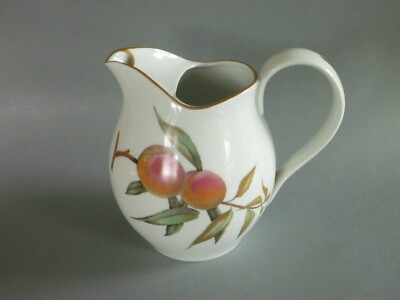 Royal Worcester Evesham Gold Krug Krug - Ice Lip - 3 Pint - Damson Plum