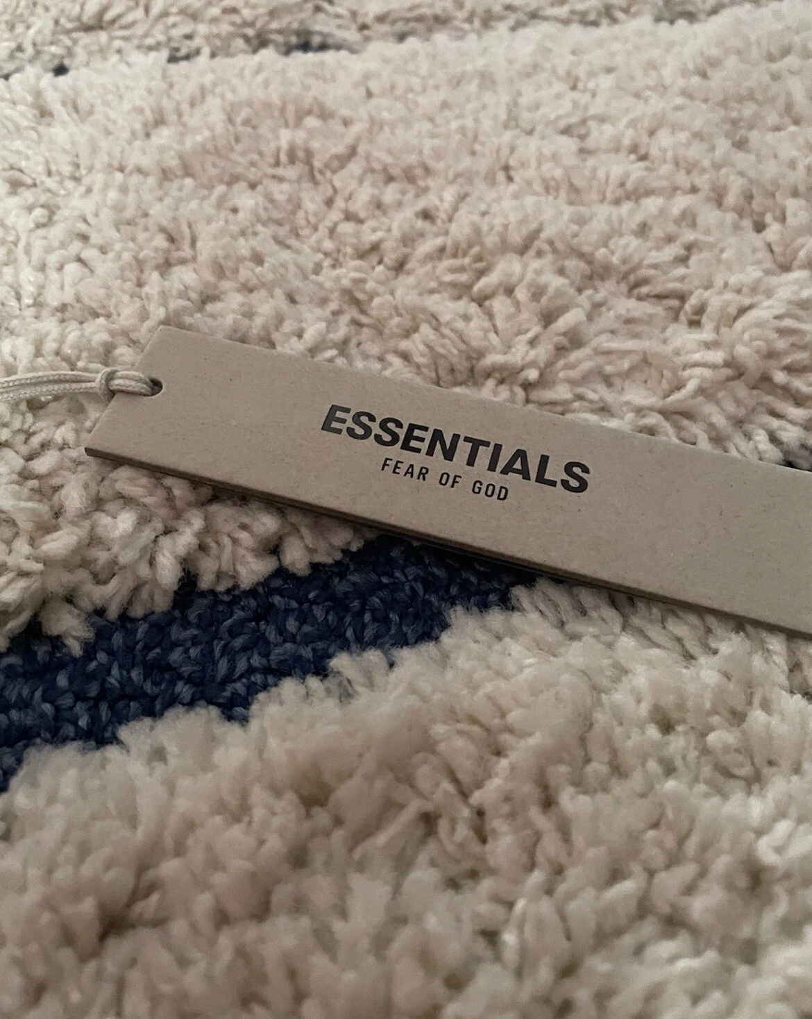 FEAR OF GOD Felpa con cappuccio Essentials paura di dio nuvola argento NUOVISSIMA