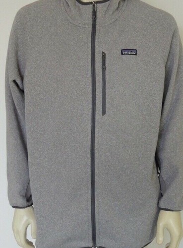 Sweater Hoody Fleece Jacket Grey Size 