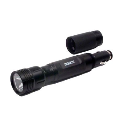 auto rechargeable led flashlight Dorcy 41-1041 Auto Safety Rechargeable LED Flashlight with Built-In Car Charger Adapter, 50-Lumens, Black Finish