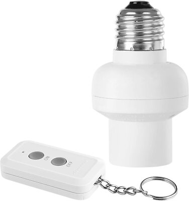 DEWENWILS Remote Control Light Bulb Socket Wireless Remote Light Switch Kit