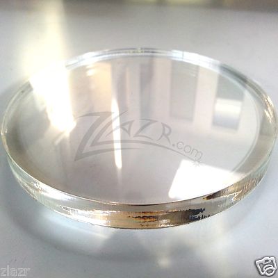 (1) 3'' x 1/2'' THICK CLEAR Acrylic Circle Disc Plexiglass Plastic Craft Puck BASE