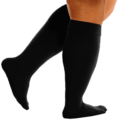 Pair Plus Size Knee High Compression Socks Men Women Medical Stockings S-7XL CFR - Picture 20 of 23