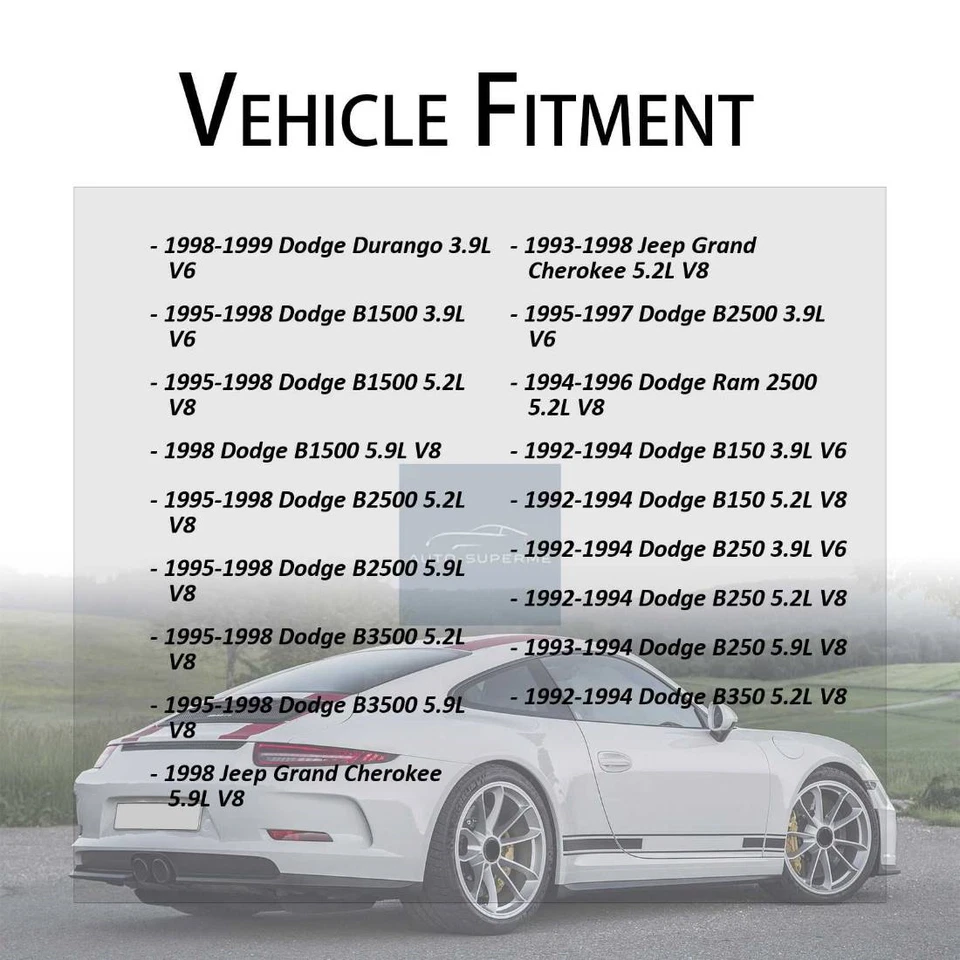 Термостат охлаждающей жидкости двигателя для Dodge D350 5,9 л 1993 Dodge Dakota 3,9 л 1992-2003 - Изображение 3 из 4