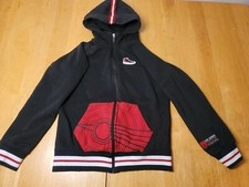 Youth Air Jordan Full Zip Hoody Black, Red, And White EXCELLENT COND Sz Med